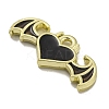 Rack Plating Alloy Enamel Pendants PALLOY-F312-68G-01-2