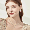 100Pcs Transparent Glass Butterfly Charms FIND-HY0003-79-7