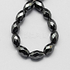Non-magnetic Synthetic Hematite Beads Strands G-Q907-9x6mm-1