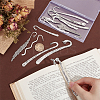 14Pcs 14 Styles Tibetan Style Alloy Bookmarks Findings AJEW-UN0001-69-2