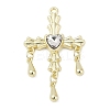 Alloy Pendants with Rhinestone PALLOY-R151-58G-1