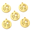 304 Stainless Steel Pendants STAS-F231-038G-A-1