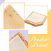 Pentagon Wooden Double Necklace Displays Stands NDIS-WH0017-01C-4
