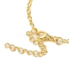 Brass Micro Pave Clear Cubic Zirconia Pendant Necklaces for Women NJEW-S429-05G-01-3