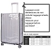 Transparent PVC Luggage Cover AJEW-WH20080-52F-4