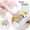 12Pcs 2 Colors Alloy Curb Chain Shoe Decorations FIND-AR0005-34-6