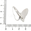 Brass Micro Pave Clear Cubic Zirconia Fold Over Clasps KK-Z078-35P-3