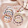 10 Strands 5 Colors Electroplate Glass Beads Strands EGLA-YW0003-89A-5