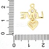 Brass Micro Pave Cubic Zirconia Pendants KK-A240-11G-3