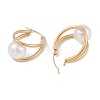 PVD Vacuum Plating 201 Stainless Steel Teardrop Hoop Earrings LS-EJEW-I309-76G-2