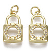 Brass Micro Pave Cubic Zirconia Pendants ZIRC-S067-017-NF-2