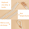 1Pc Acrylic Pearl Braided Stretch Chain Belts AJEW-CP0008-12B-6