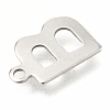 201 Stainless Steel Charms X-STAS-C021-06P-B-3