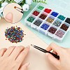 300g 15 Colors Glass Seed Beads SEED-NB0001-30-4