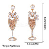 Christmas Alloy Dangle Stud Earrings FS-WG10992-02-1