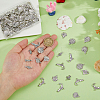 93Pcs 7 Styles Tibetan Style Alloy Pendants FIND-HS0001-87-3