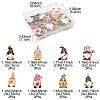 24Pcs 8 Styles Alloy Enamel Pendants ENAM-FS0002-80-4
