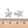 Brass Pave Cubic Zirconia Pendants KK-P325-32P-3