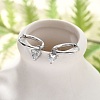 304 Stainless Steel Micro Pave Cubic Zirconia Hoop Earrings STAS-R004-03P-02-1