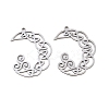 201 Stainless Steel Pendants STAS-I364-15P-1
