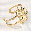 Stylish 304 Stainless Steel Cuff Bangles BJEW-K302-01C-G-3