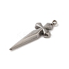 Non-Tarnish 304 Stainless Steel Pendants STAS-L022-321P-2