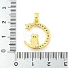 Brass Micro Pave Clear Cubic Zirconia Pendants FIND-Z044-03C-3