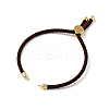 Half Finished Twisted Milan Rope Slider Bracelets FIND-G032-01G-10-2