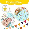 30Pcs 6 Colors Flower Alloy Enamel Pendants ENAM-CJ0006-21-2