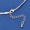 Bowknot Brass Pendant Necklaces NJEW-F325-03S-3