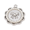 Rack Plating Alloy with Acrylic Pendants FIND-B037-02P-02-1