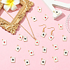 40Pcs 4 Colors Zinc Alloy Enamel Pendants ENAM-SC0009-97-5