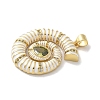 Brass Micro Pave Cubic Zirconia Pendants KK-M300-16G-2