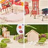 Ladder Unfinished Wooden Ornaments WOOD-WH0100-31-5