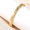 Heart Brass Cuff Bangles for Women BJEW-C144-01B-G-1