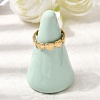 Heart 304 Stainless Steel Cuff Open Rings for Women RJEW-A091-14G-1