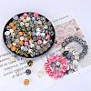 Colorful Pattern Printed Silicone Focal Beads LS-SI-JX0022A-03-3