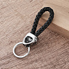 Braided PU Leather Keychains FR5253-4
