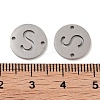 Non-Tarnish 201 Stainless Steel Hollow Flat Round Links FIND-R149-03S-P-3