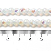 Electroplate Glass Beads Strands GLAA-A014-01F-4