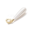 Electroplate Shell Pearl Pendants PALLOY-JF04939-02-4