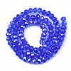 Electroplate Glass Beads Strands EGLA-A034-T6mm-B27-2