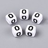 Opaque Acrylic Beads SACR-N020-04A-O-1