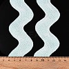 10 Yard Metallic Polyester Wavy Fringe Trim Ribbon SRIB-GF0001-38U-3