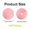 50Pcs Food Grade Eco-Friendly Silicone Beads SIL-TA0002-89E-3