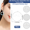 100Pcs 316 Surgical Stainless Steel Wine Glass Charms Rings STAS-BBC0005-97A-2