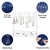 1 Set Transparent Acrylic Earring Hanging Display Stands EDIS-FH0001-09-4