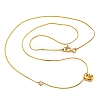 304 Stainless Steel Micro Pave Cubic Zirconia Pendant Necklaces NJEW-H017-01G-E-2