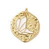 Rack Plating Brass Enamel Pendants KK-S372-04A-01-1