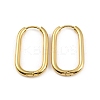 Ion Plating(IP) 304 Stainless Steel Oval Hoop Earrings X-EJEW-M218-02B-G-1